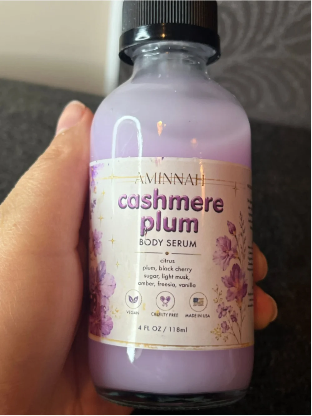 Aminnah Cashmere Plum Body Serum